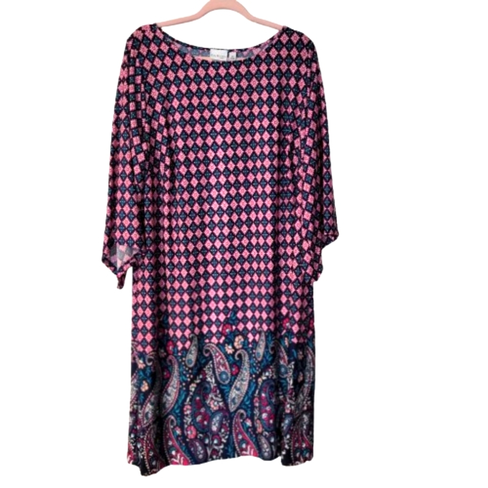 KIM ROGERS Dress New Size 2X with 3\4 Sleeve